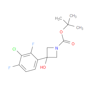 tert-butyl 3-(3-chloro-2,4-difluorophenyl)-3-hydroxyazetidine-1-carboxylate