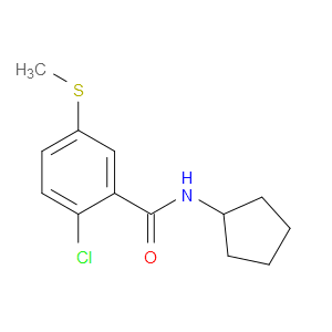 Benzamide, 2-chloro-N-cyclopentyl-5-(methylthio)-