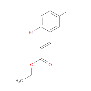 Ethyl (2E)-3-(2-bromo-5-fluorophenyl)-2-propenoate