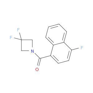 Methanone, (3,3-difluoro-1-azetidinyl)(4-fluoro-1-naphthalenyl)-