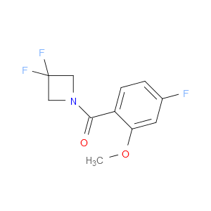 Methanone, (3,3-difluoro-1-azetidinyl)(4-fluoro-2-methoxyphenyl)-