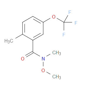 N-methoxy-N,2-dimethyl-5-(trifluoromethoxy)benzamide