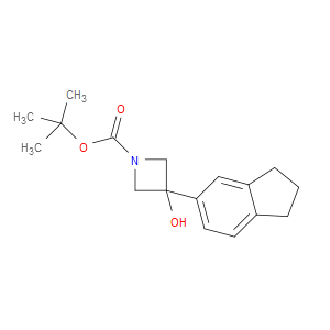 tert-butyl 3-(2,3-dihydro-1H-inden-5-yl)-3-hydroxyazetidine-1-carboxylate
