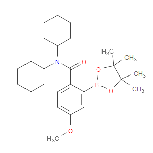 N,N-dicyclohexyl-4-methoxy-2-(4,4,5,5-tetramethyl-1,3,2-dioxaborolan-2-yl)benzamide