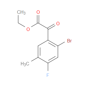 ethyl 2-(2-bromo-4-fluoro-5-methylphenyl)-2-oxoacetate