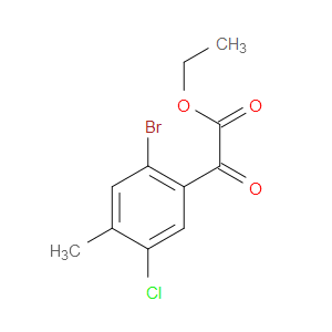 ethyl 2-(2-bromo-5-chloro-4-methylphenyl)-2-oxoacetate