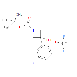 tert-butyl 3-(5-bromo-2-(trifluoromethoxy)phenyl)-3-hydroxyazetidine-1-carboxylate