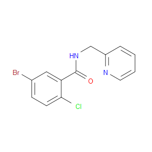5-Bromo-2-chloro-N-(2-pyridinylmethyl)benzamide