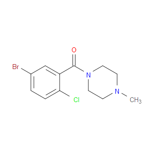(5-Bromo-2-chlorophenyl)(4-methyl-1-piperazinyl)methanone