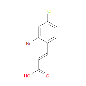 (2E)-3-(2-Bromo-4-chlorophenyl)-2-propenoic acid