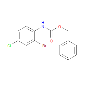 Phenylmethyl N-(2-bromo-4-chlorophenyl)carbamate
