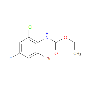 Carbamic acid, (2-bromo-6-chloro-4-fluorophenyl)-, ethyl ester