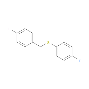 Sulfide, p-fluorophenyl p-iodobenzyl