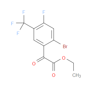ethyl 2-(2-bromo-4-fluoro-5-(trifluoromethyl)phenyl)-2-oxoacetate
