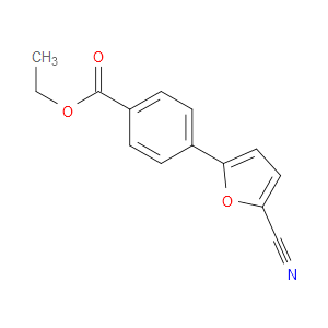 Ethyl 4-(5-cyano-2-furanyl)benzoate