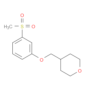 4-((3-(methylsulfonyl)phenoxy)methyl)tetrahydro-2H-pyran