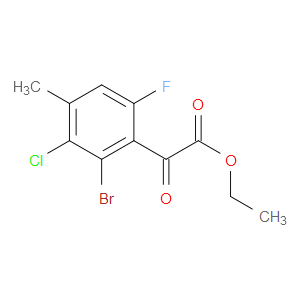 ethyl 2-(2-bromo-3-chloro-6-fluoro-4-methylphenyl)-2-oxoacetate