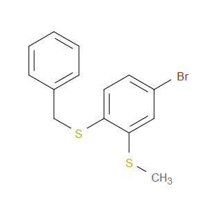 benzyl(4-bromo-2-(methylthio)phenyl)sulfane