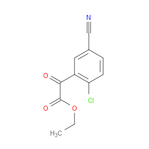 ethyl 2-(2-chloro-5-cyanophenyl)-2-oxoacetate