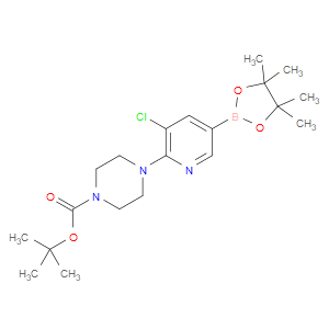 tert-butyl 4-(3-chloro-5-(4,4,5,5-tetramethyl-1,3,2-dioxaborolan-2-yl)pyridin-2-yl)piperazine-1-carboxylate