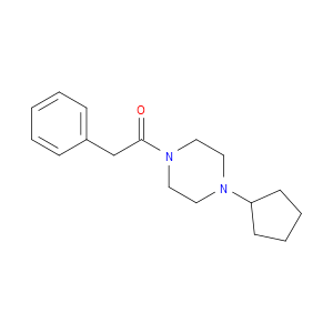 Ethanone, 1-(4-cyclopentyl-1-piperazinyl)-2-phenyl-