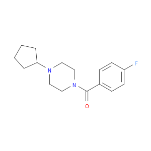 (4-Cyclopentyl-1-piperazinyl)(4-fluorophenyl)methanone