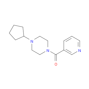 (4-Cyclopentyl-1-piperazinyl)-3-pyridinylmethanone
