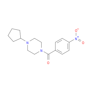 (4-cyclopentylpiperazin-1-yl)(4-nitrophenyl)methanone