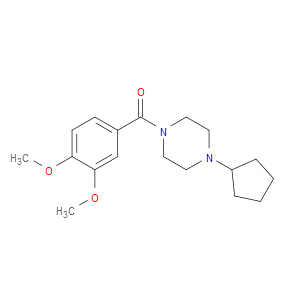 (4-Cyclopentyl-1-piperazinyl)(3,4-dimethoxyphenyl)methanone