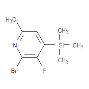 Pyridine, 2-bromo-3-fluoro-6-methyl-4-(trimethylsilyl)-