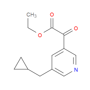 ethyl 2-(5-(cyclopropylmethyl)pyridin-3-yl)-2-oxoacetate