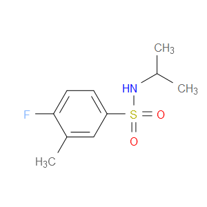 4-Fluoro-3-methyl-N-(1-methylethyl)benzenesulfonamide