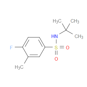 N-(1,1-Dimethylethyl)-4-fluoro-3-methylbenzenesulfonamide