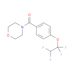 morpholino(4-(1,1,2,2-tetrafluoroethoxy)phenyl)methanone
