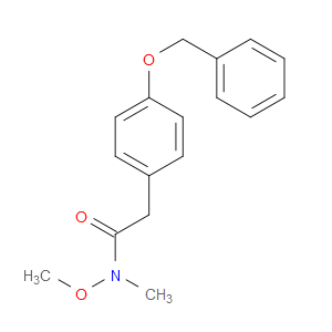 N-Methoxy-N-methyl-4-(phenylmethoxy)benzeneacetamide