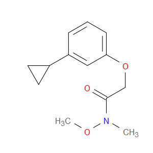 Acetamide, 2-(3-cyclopropylphenoxy)-N-methoxy-N-methyl-