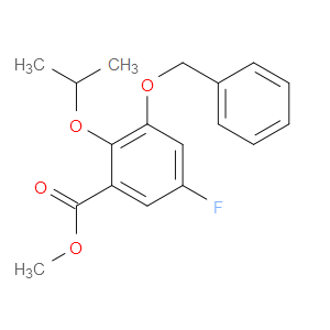 Methyl 3-(benzyloxy)-5-fluoro-2-isopropoxybenzoate