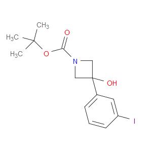 tert-butyl 3-hydroxy-3-(3-iodophenyl)azetidine-1-carboxylate