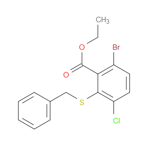 ethyl 2-(benzylthio)-6-bromo-3-chlorobenzoate