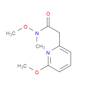 N-methoxy-2-(6-methoxypyridin-2-yl)-N-methylacetamide