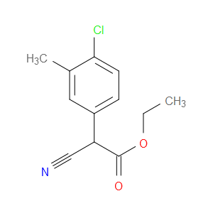 ethyl 2-(4-chloro-3-methylphenyl)-2-cyanoacetate
