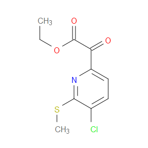 ethyl 2-(5-chloro-6-(methylthio)pyridin-2-yl)-2-oxoacetate