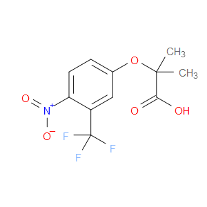 2-methyl-2-(4-nitro-3-(trifluoromethyl)phenoxy)propanoic acid