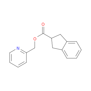 2-Pyridinylmethyl 2,3-dihydro-1H-indene-2-carboxylate
