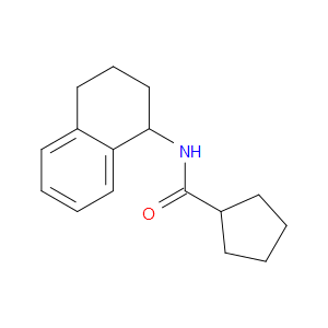 N-(1,2,3,4-Tetrahydro-1-naphthalenyl)cyclopentanecarboxamide