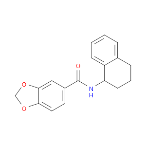 N-(1,2,3,4-Tetrahydronaphthalen-1-yl)benzodioxole-5-carboxamide