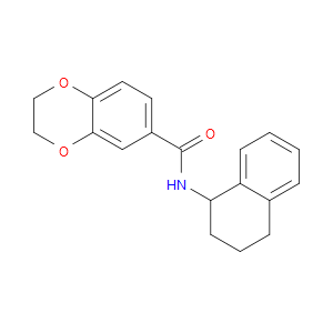 2,3-Dihydro-N-(1,2,3,4-tetrahydro-1-naphthalenyl)-1,4-benzodioxin-6-carboxamide