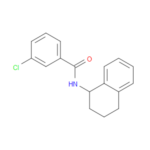 3-Chloro-N-(1,2,3,4-tetrahydro-1-naphthalenyl)benzamide