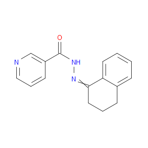 3-Pyridinecarboxylic acid, 2-(3,4-dihydro-1(2H)-naphthalenylidene)hydrazide