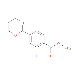 Benzoic acid, 4-(1,3-dioxan-2-yl)-2-fluoro-, methyl ester